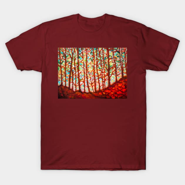 Woods backlight T-Shirt by redwitchart